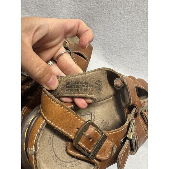 Vintage Dr. Martens 13 US Made in England Rare 8209 Triple Buckle 90s Sandals main image 4